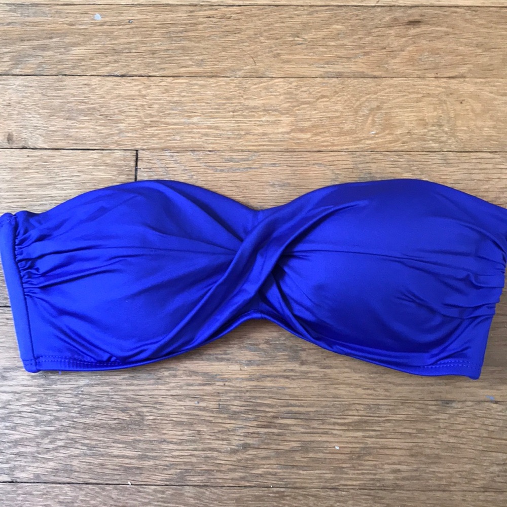 Royal Blue strapless swim suit top